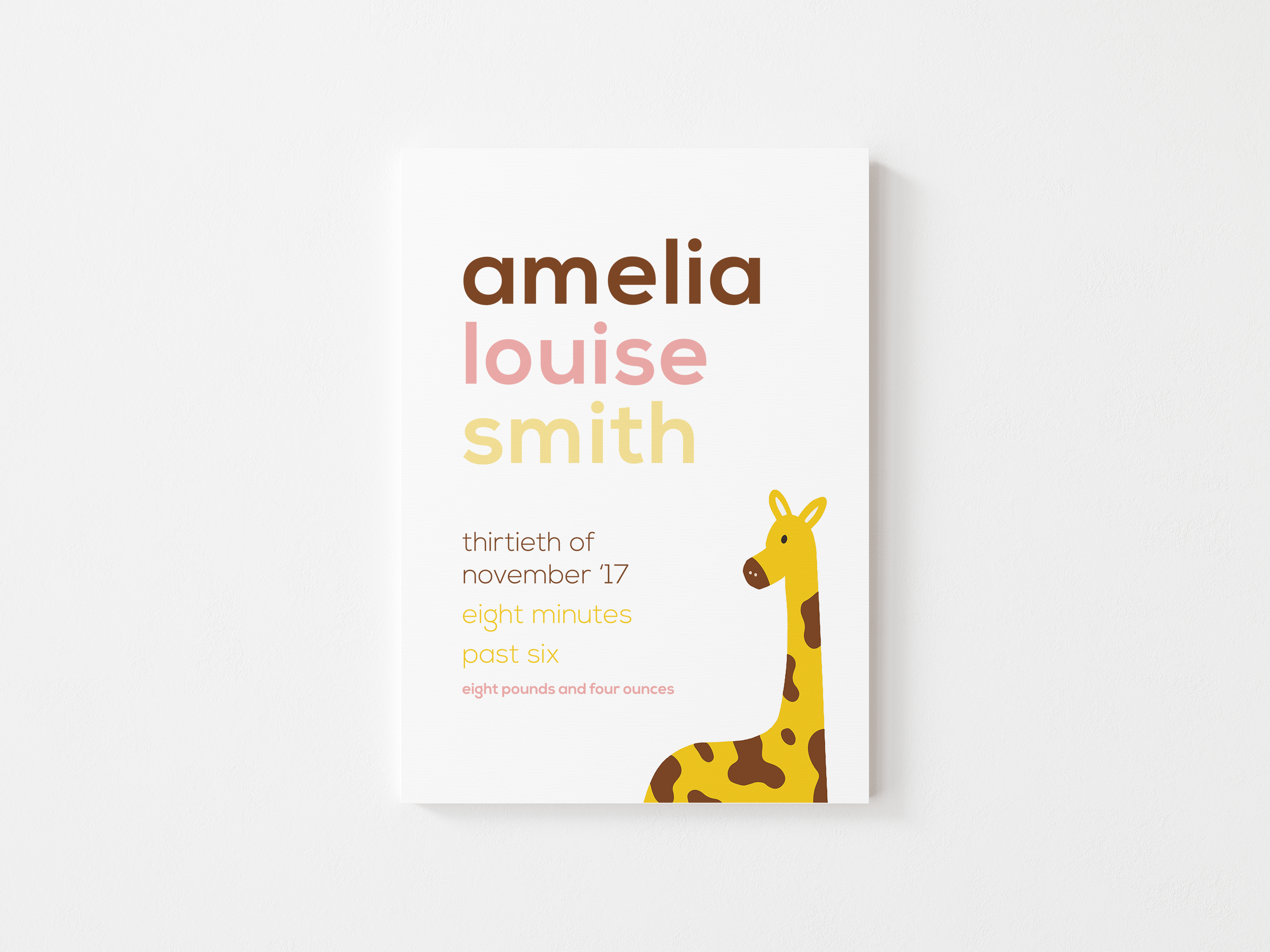 Giraffe Newborn Print - Image 2