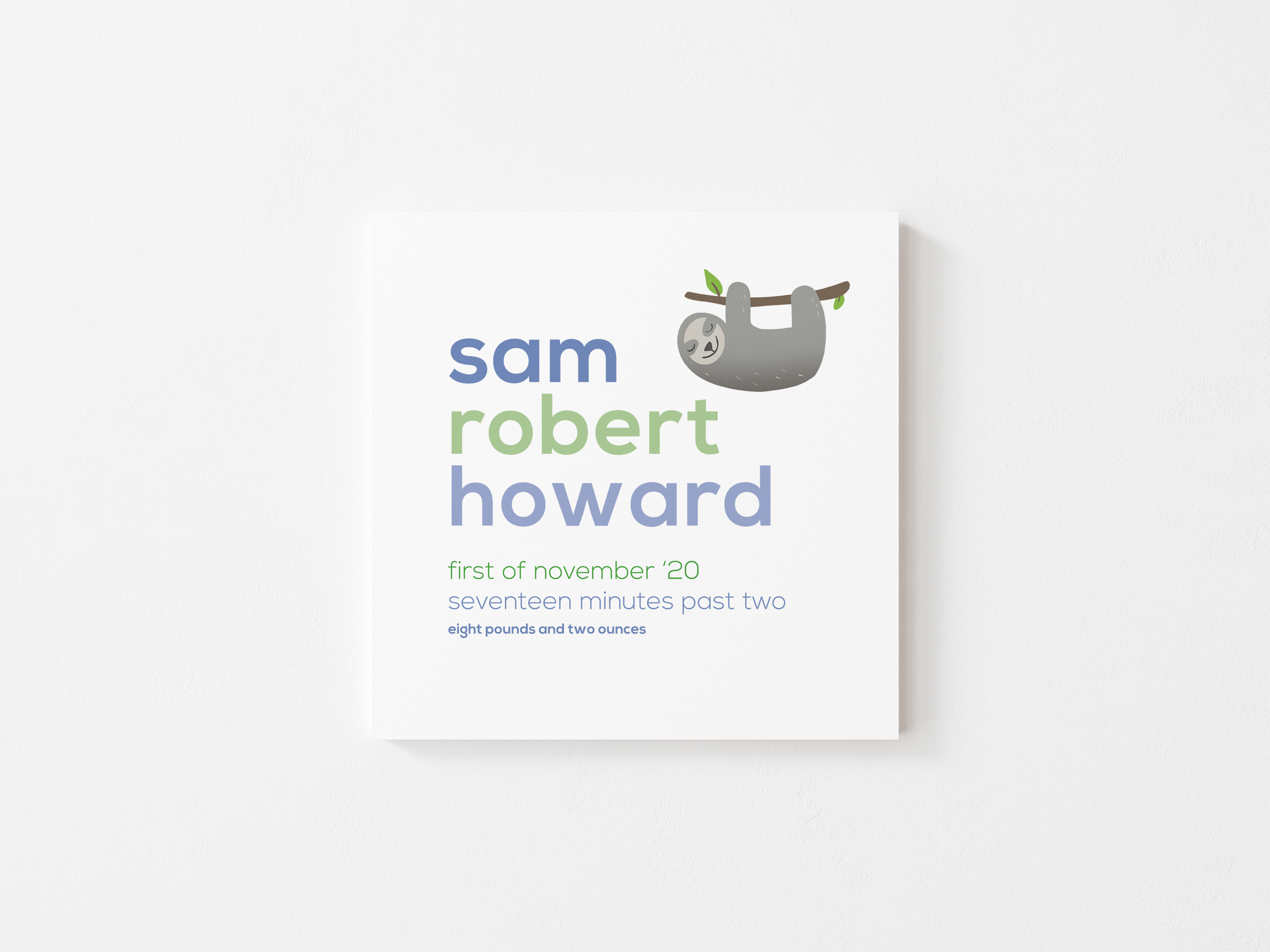 Sloth Newborn Print - Image 3